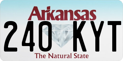 AR license plate 240KYT