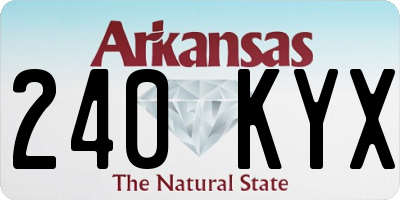 AR license plate 240KYX