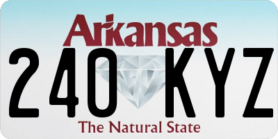 AR license plate 240KYZ