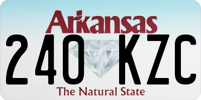 AR license plate 240KZC