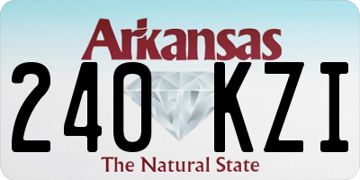 AR license plate 240KZI