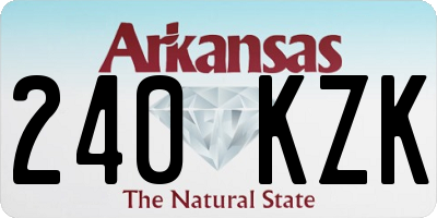 AR license plate 240KZK