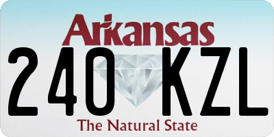 AR license plate 240KZL
