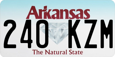 AR license plate 240KZM