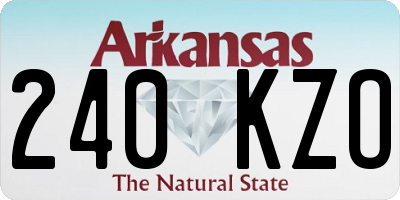 AR license plate 240KZO