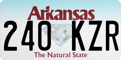 AR license plate 240KZR