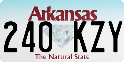 AR license plate 240KZY