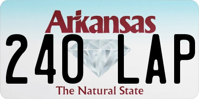 AR license plate 240LAP