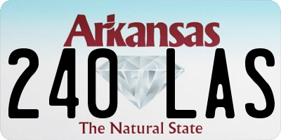 AR license plate 240LAS