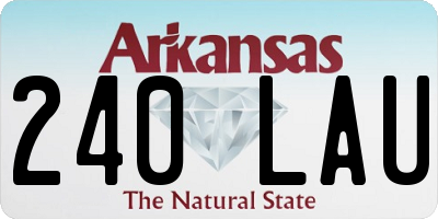 AR license plate 240LAU