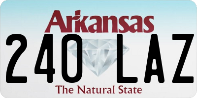 AR license plate 240LAZ