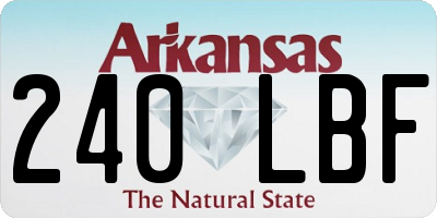 AR license plate 240LBF