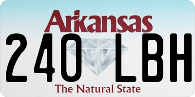 AR license plate 240LBH