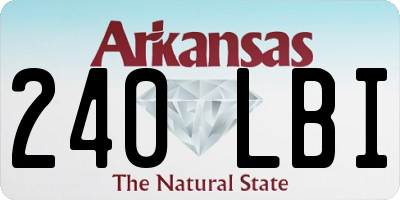 AR license plate 240LBI
