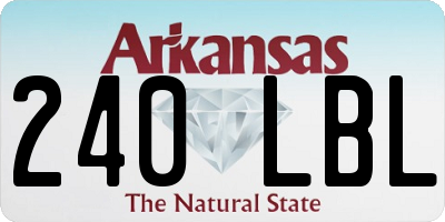AR license plate 240LBL