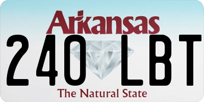 AR license plate 240LBT