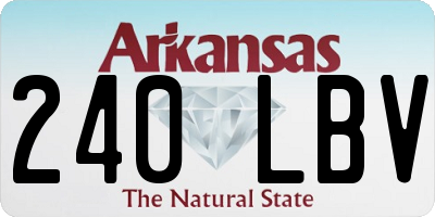 AR license plate 240LBV