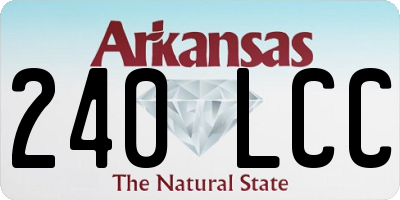 AR license plate 240LCC