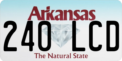 AR license plate 240LCD