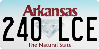 AR license plate 240LCE