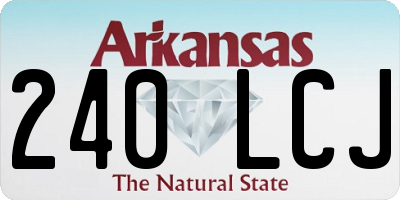 AR license plate 240LCJ
