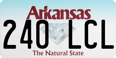 AR license plate 240LCL