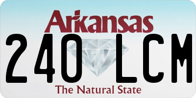 AR license plate 240LCM