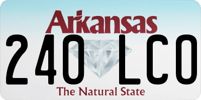 AR license plate 240LCO