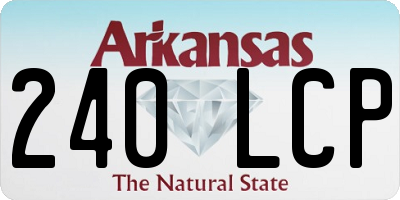 AR license plate 240LCP