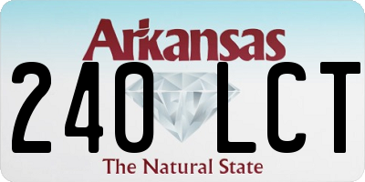 AR license plate 240LCT