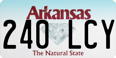 AR license plate 240LCY