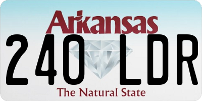 AR license plate 240LDR