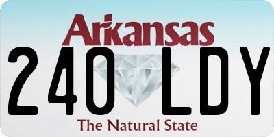 AR license plate 240LDY