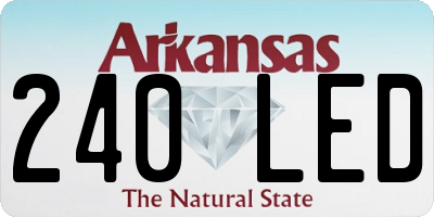 AR license plate 240LED