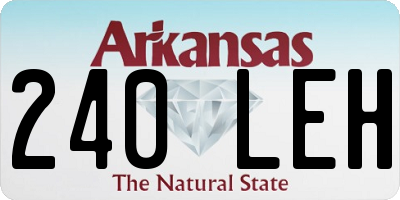 AR license plate 240LEH