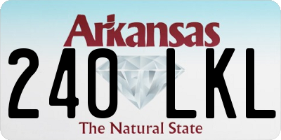 AR license plate 240LKL