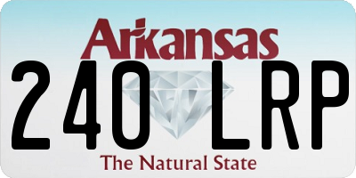 AR license plate 240LRP