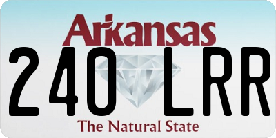 AR license plate 240LRR
