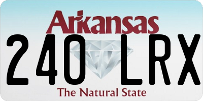 AR license plate 240LRX