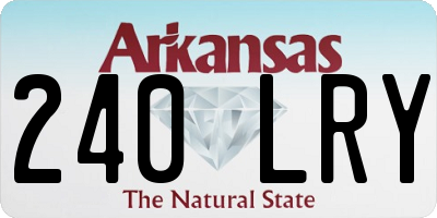AR license plate 240LRY
