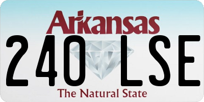 AR license plate 240LSE