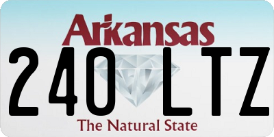 AR license plate 240LTZ
