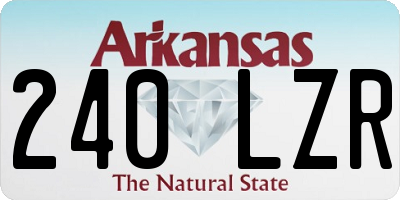 AR license plate 240LZR