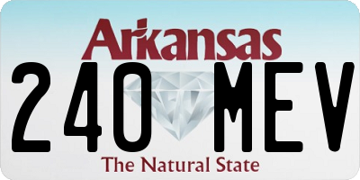 AR license plate 240MEV