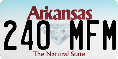 AR license plate 240MFM
