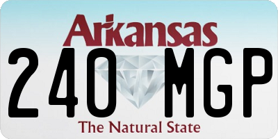 AR license plate 240MGP