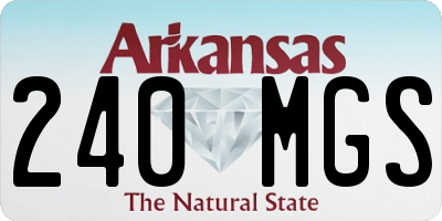 AR license plate 240MGS
