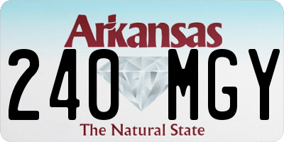 AR license plate 240MGY