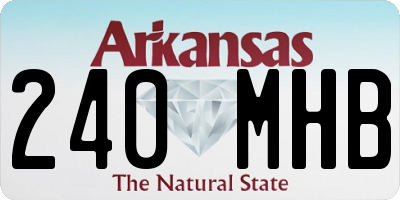 AR license plate 240MHB