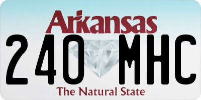 AR license plate 240MHC